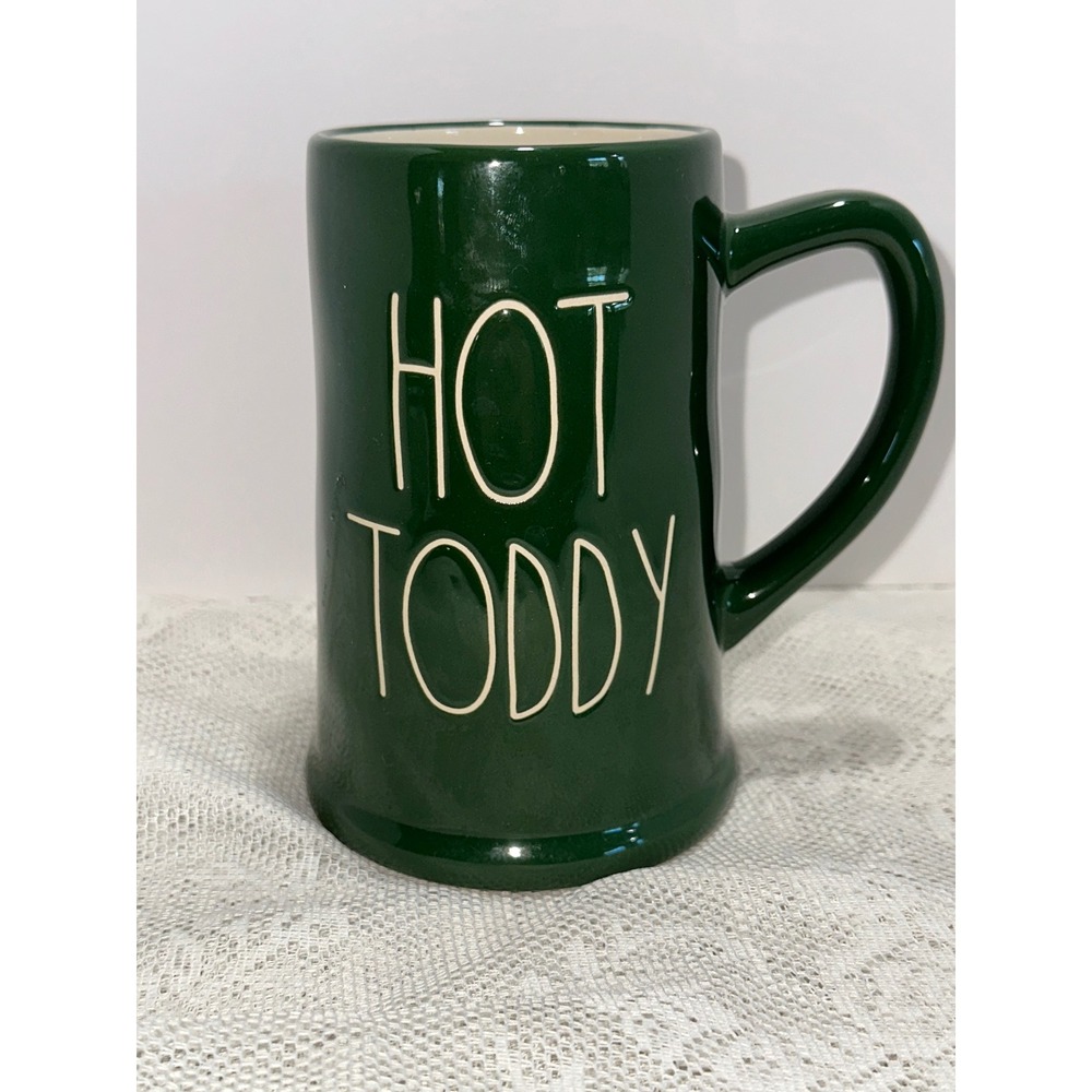 Rae Dunn Artisan Collection Hot Toddy Mug Green Ceramic‎ Dishwasher Safe